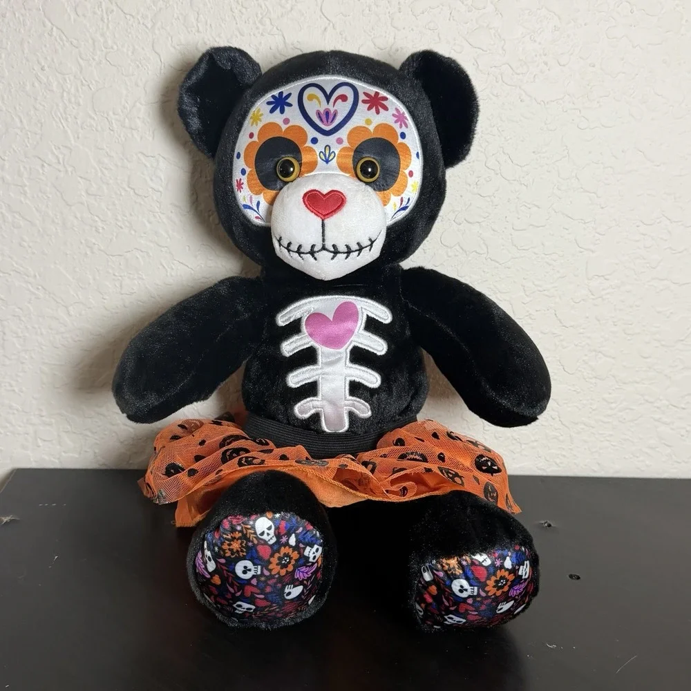 Build-A-Bear Workshop BAB DAY OF THE DEAD Plush Dia de los Muertos Bear 16